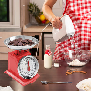 MAURY'S BILANCIA DA CUCINA IN ACCIAIO DA 5 KG DIAMETRO PIATTINO 16 CM