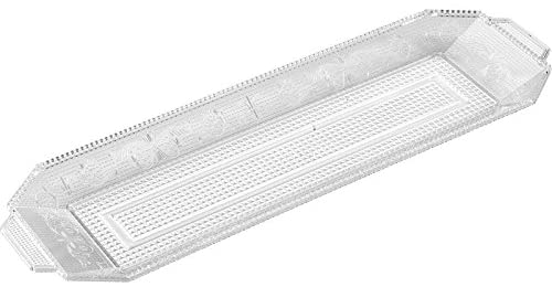 VASSOIO DELUXE RETTANGOLARE IN PLASTICA 46CM