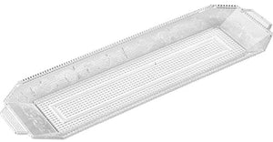 VASSOIO DELUXE RETTANGOLARE IN PLASTICA 46CM