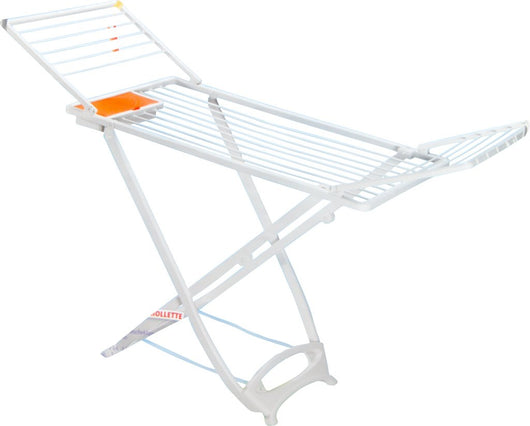 STENDINO RESINA BABY NANNI 143X53XH100 STENDIBIANCHERIA 16MT CON PORTA MOLLETTE