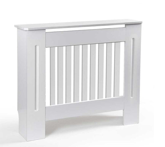 COPRITERMOSIFONE IN LEGNO 112 X 19 X 81,5 CM IN COLORE BIANCO
