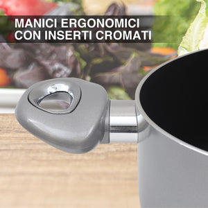 MAURY'S CHEF INDUCTION CASSERUOLA 20 CM CON FONDO IN TECNOLOGIA XYLAN