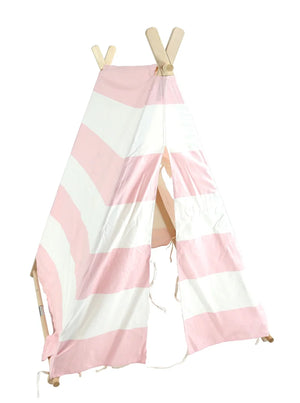 Tenda per bambini, tenda da gioco, tenda da interno per bambini, rosa-bianca