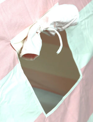 Tenda per bambini, tenda da gioco, tenda da interno per bambini, rosa-bianca