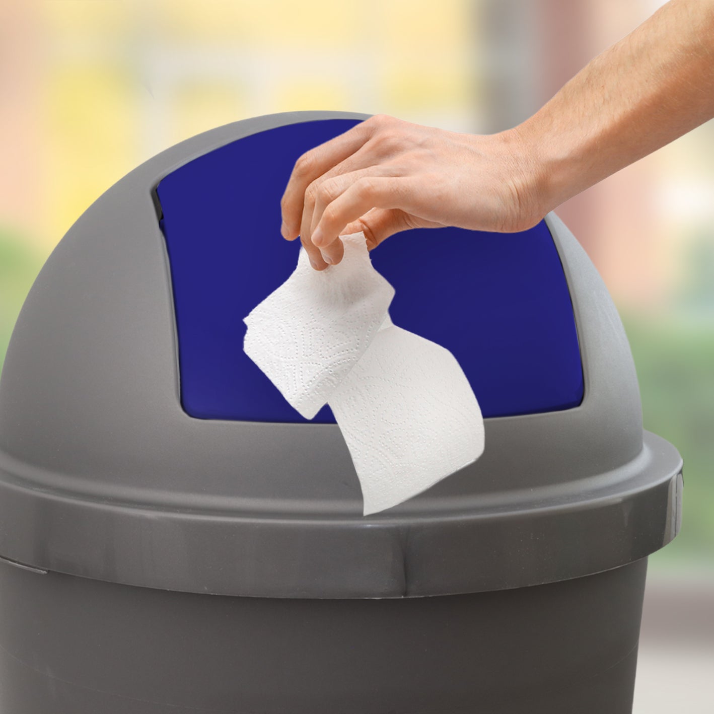 PATTUMIERA BASCULANTE PER RACCOLTA DIFFERENZIATA 70LT RICICLO MISTO