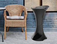 POSACENERE A COLONNA DA TERRA SMOKING SILVER CON SETACCIO E SABBIA