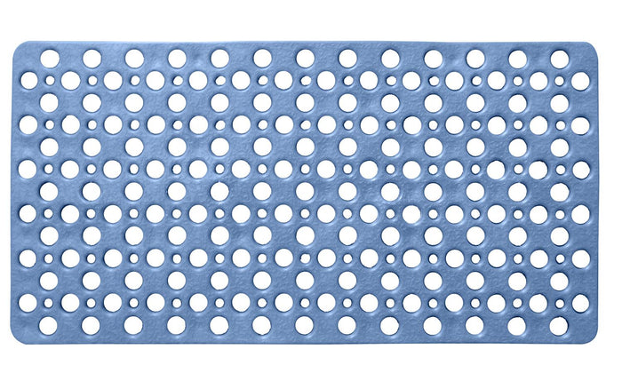 TAPPETO PER DOCCIA E VASCA LINEA AVIO ANTISCIVOLO DA 74X36 CM IN COLORE BLU