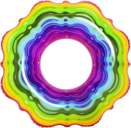 BESTWAY CIAMBELLA SALVAGENTE GONFIABILE CARAMELLA 115 CM GONFIABILE