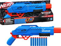 NERF ALPHA STRIKE BIG CAT SABBIATURA DOPPIA CANNA SPARA 2 FRECCETTE DI FILA CON 8 FRECCETTE 8+ ANNI