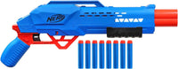 NERF ALPHA STRIKE BIG CAT SABBIATURA DOPPIA CANNA SPARA 2 FRECCETTE DI FILA CON 8 FRECCETTE 8+ ANNI