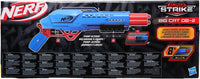 NERF ALPHA STRIKE BIG CAT SABBIATURA DOPPIA CANNA SPARA 2 FRECCETTE DI FILA CON 8 FRECCETTE 8+ ANNI