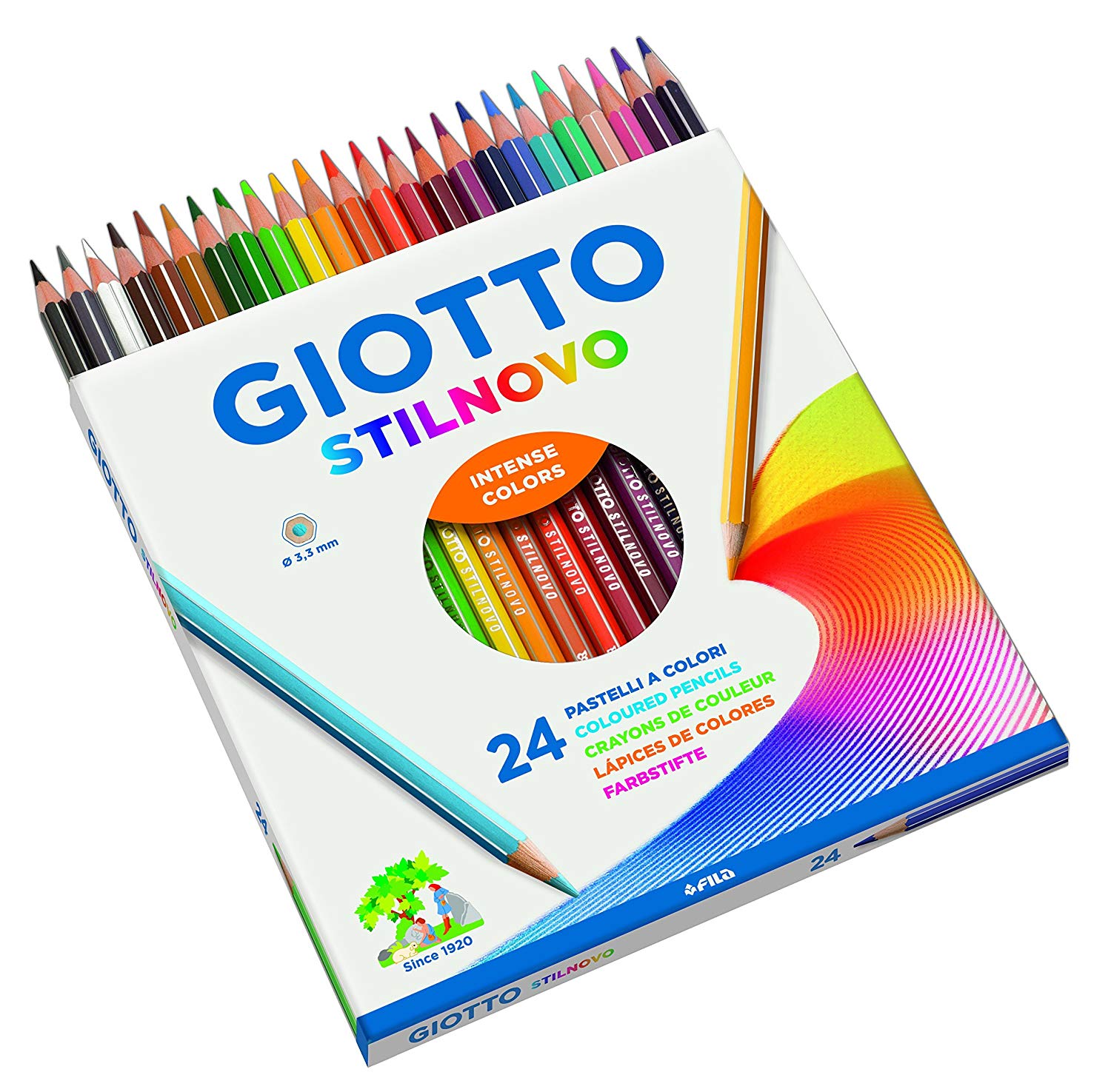 GIOTTO STILNOVO PASTELLI A COLORI 3,3MM 24PZ