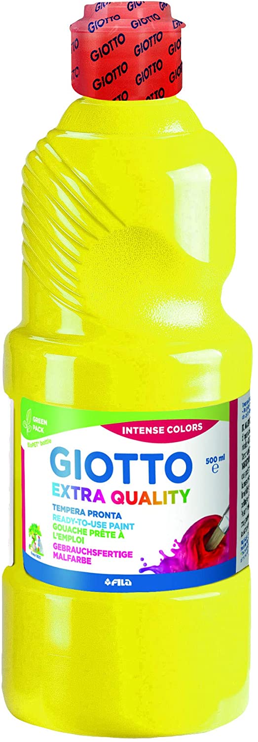 GIOTTO TEMPERA 500ML GIALLO LAVABILE SENZA GLUTINE