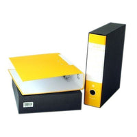 RACCOGLITORE AD ANELLI UFFICIO DORSO 8 SERIE NERO E GIALLO