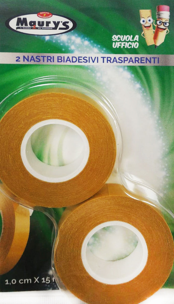 MAURY'S NASTRO BIADESIVO 1CMX15MT 2PZ