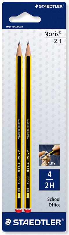 MATITA STAEDTLER N4 2H NORIS ALTA QUALITÀ 2PZ