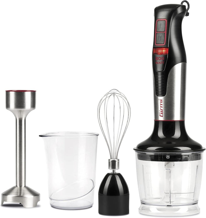 GIRMI MX39 MIXER A IMMERSIONE CON KIT 800 WATT 4 LAME FUSTO 19 CM