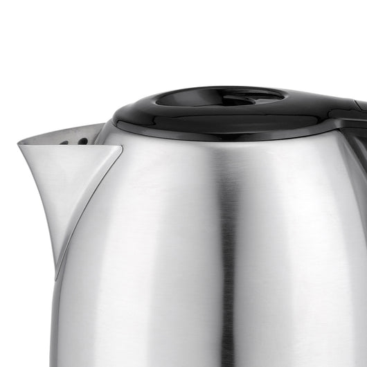 HIGH-TECH BOLLITORE ELETTRICO 2200 W IN ACCIAIO INOX 1,7 L ARGENTO E NERO CON ROTAZIONE E AUTOMATIC SWITCH OFF