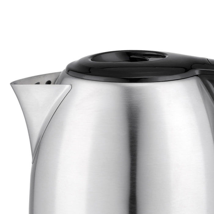 HIGH-TECH BOLLITORE ELETTRICO 2200 W IN ACCIAIO INOX 1,7 L ARGENTO E NERO CON ROTAZIONE E AUTOMATIC SWITCH OFF