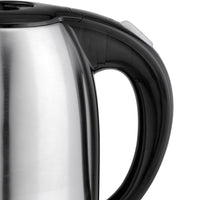 HIGH-TECH BOLLITORE ELETTRICO 2200 W IN ACCIAIO INOX 1,7 L ARGENTO E NERO CON ROTAZIONE E AUTOMATIC SWITCH OFF