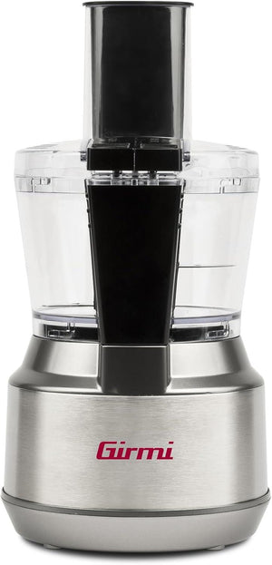 GIRMI MASTRO POCKET MINI-ROBOT MULTIFUNZIONE 300 W CAPACITÀ 600CC 2 VELOCITÀ 2 DISCHI INOX DOPPIA SICUREZZA GRIGIO RB01