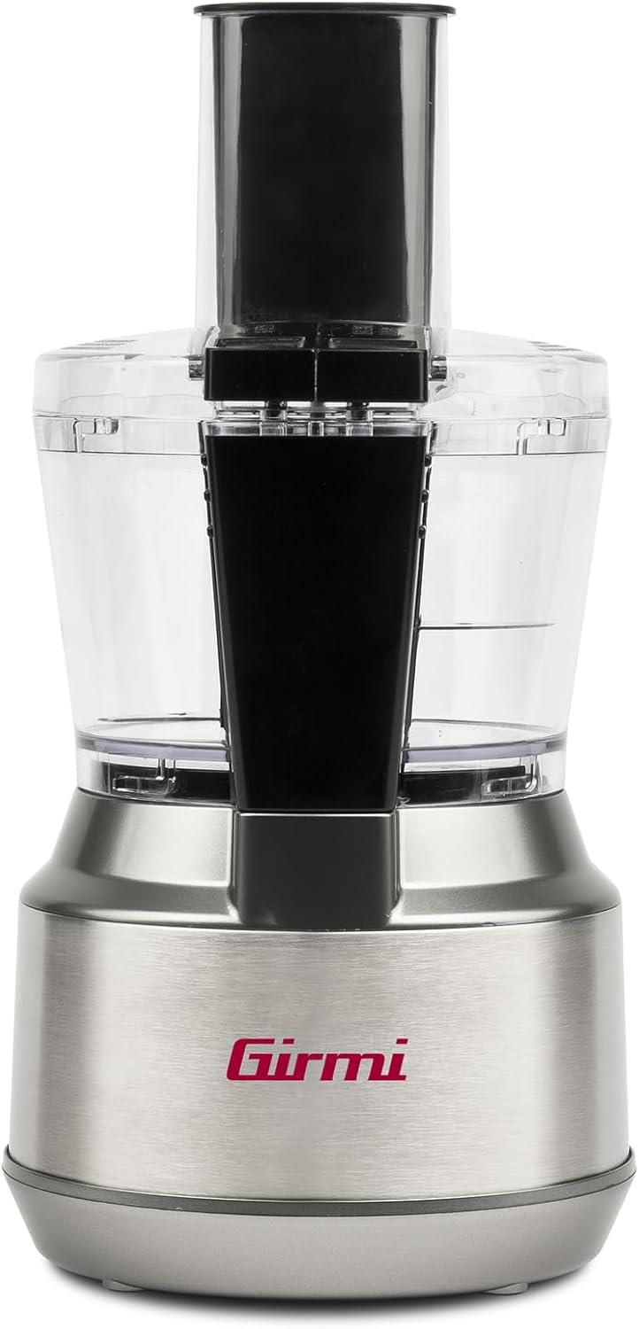 GIRMI MASTRO POCKET MINI-ROBOT MULTIFUNZIONE 300 W CAPACITÀ 600CC 2 VELOCITÀ 2 DISCHI INOX DOPPIA SICUREZZA GRIGIO RB01