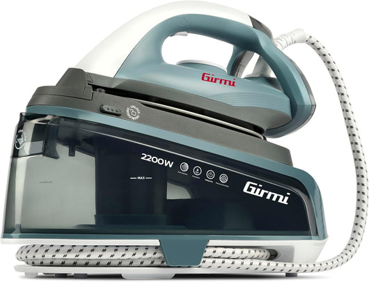 GIRMI SISTEMA STIRANTE CONTINUO 2200 WATT 3 BAR FILTRO ANTI-CALCARE FUNZIONE SELF-CLEAN 1500 CC AZZURRO SS04