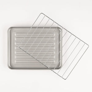 FERRARI G10169 FORNETTO ELETTRICO 10 LITRI 800 W TIMER 60 MIN FONDO APRIBILE 100-230°C GRIGLIA INOX ROSSO/NERO