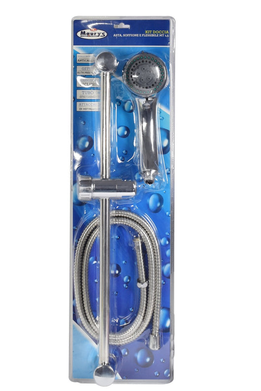 MAURY'S KIT COLONNA DOCCIA CROMATO 3 FUNZIONI ASTA SOFFIONE F