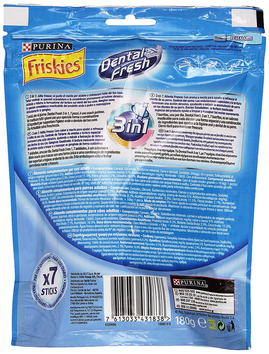 FRISKIES STICK 3 IN 1 DENTAL FRESH 180 GRAMMI