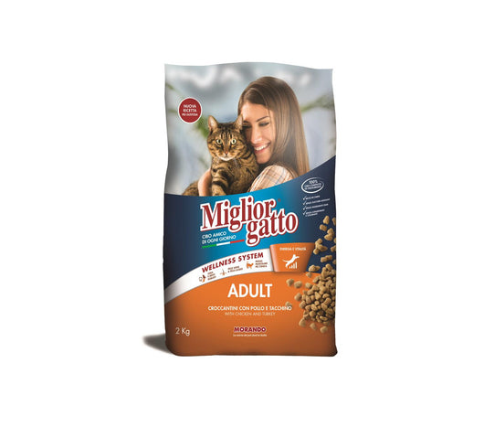 MIGLIOR GATTO CROCCANTINI CON POLLO E TACCHINO 2 KG