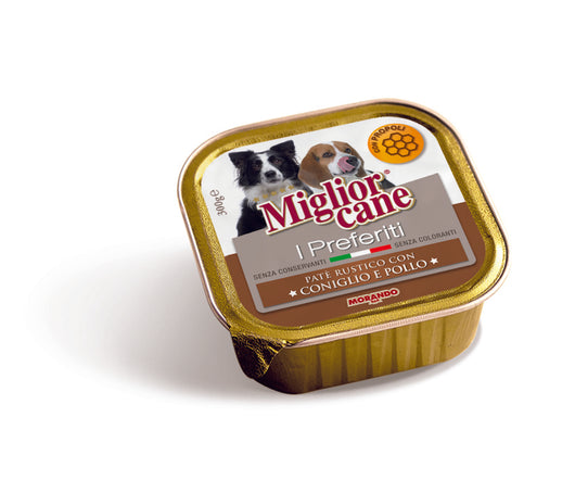 MIGLIOR CANE I PREFERITI PATE' RUSTICO CON POLLO E CONIGLIO 300 GR