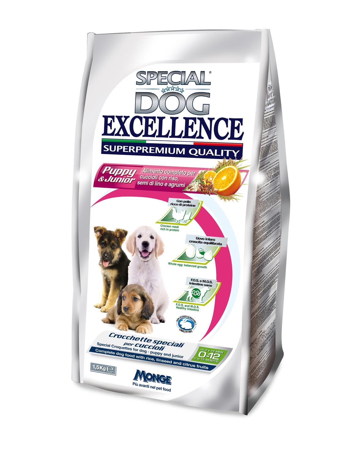 SPECIAL DOG EXCELLENCE CROCCHETTE 1,5 KG PUPPY E JUNIOR