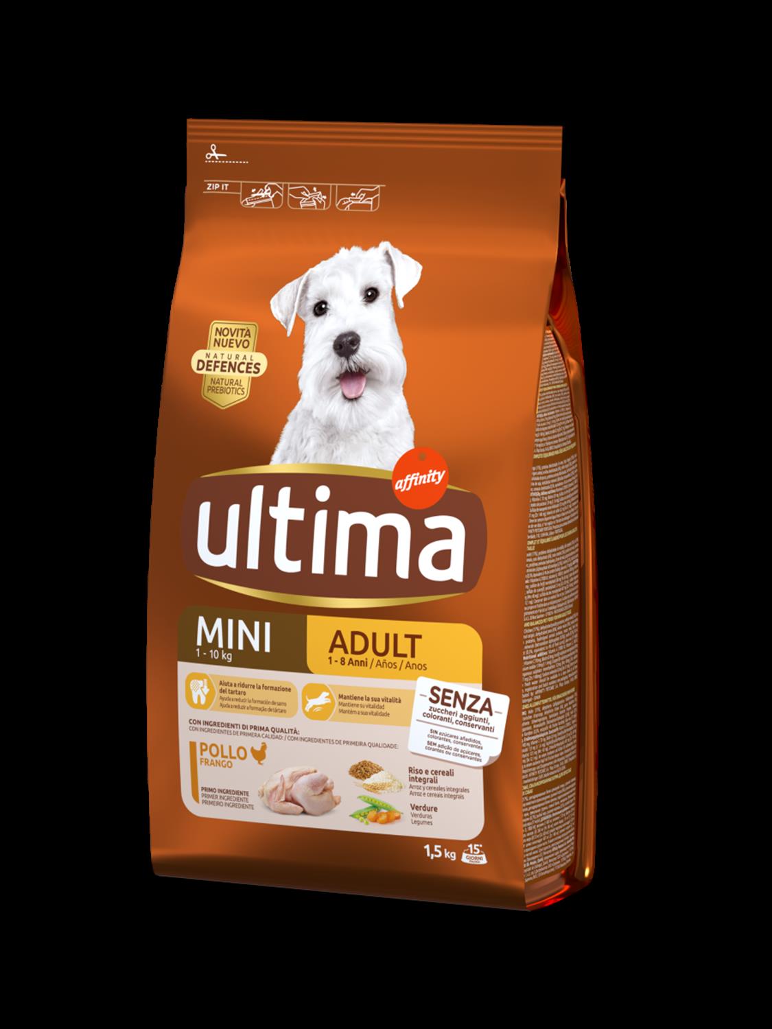 ULTIMA DOG CROCCANTINI CANE 800 GRAMMI MINI ADULT POLLO