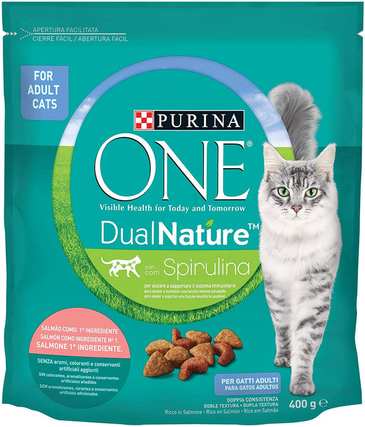 PURINA ONE DUALNATURE CROCCHETTE PER GATTI AL SALMONE 400 GR