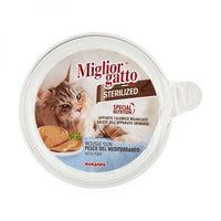 MIGLIOR GATTO STERILIZED 85 GR VASCHETTA DI MOUSSE AL PESCE MEDITERRANEO