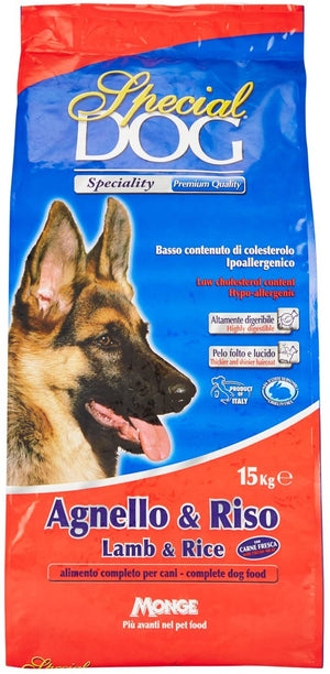 SPECIAL DOG CROCCHETTE CON AGNELLO E RISO PREMIUM FORMATO DA 15 KG