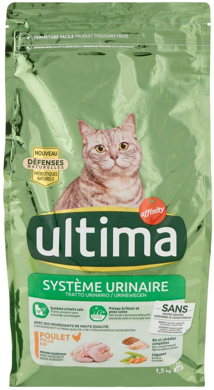 ULTIMA CAT CROCCANTINI URINARY TRACT IN FORMATO DA 1,5 KG