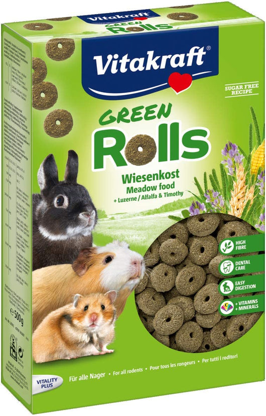 VITAKRAFT BISCOTTI SNACKS ROOLS PER RODITORI IN CONFEZIONE DA 500 GR