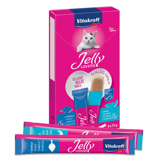 JELLY LOVERS SNACK 6X15GR SALMONE E PLATESSA