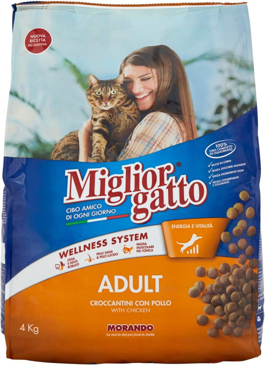 MIGLIORGATTO CROCCHETTE IN FORMATO DA 4KG CON POLLO