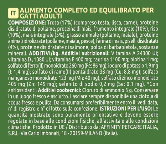 ULTIMA CROCCHETTE PER GATTO 440 GR GUSTO TROTA PER GATTI CON APPETITO DIFFICILE