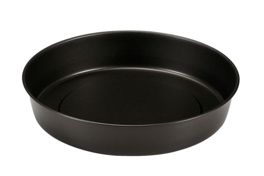 TEGLIA FORNO TORTIERA ANTIADERENTE 28CM LISCIA ROTONDA BORDO ALTO PER TORTE COLORE NERO
