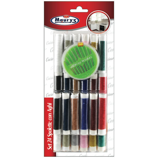 MAURY'S KIT CUCITO CON AGHI E SPOLETTE