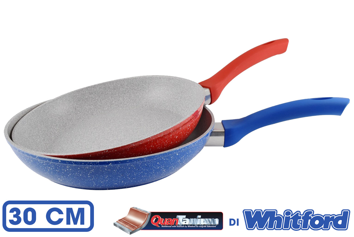 MAURY'S RED & BLU PADELLA ANTIADERENTE 30CM