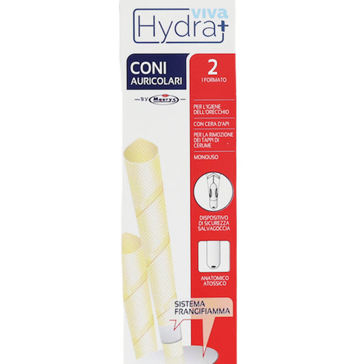 HYDRA VIVA+ CONI AURICOLARI 2 PEZZI  CON ANELLO FERMA FIAMMA