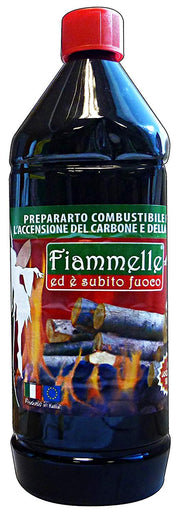 MAURY'S FIAMMA OLIO ACCENDIFUOCO LIQUIDO PER CAMINO BARBECUE CARBONELLA 1LT