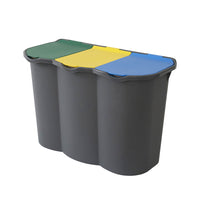 UNICA PATTUMIERA PER RACCOLTA DIFFERENZIATA CON 3 SCOMPARTI 80LT