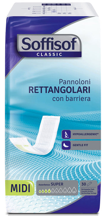 SOFFISOF PANNOLONI RETTANGOLARI CON BARRIERA ASSORBENZA 4 MIDI 30PZ