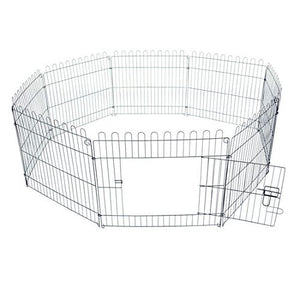 RECINTO PER ANIMALI A GABBIA IN ACCIAIO 158 X 61CM NERO